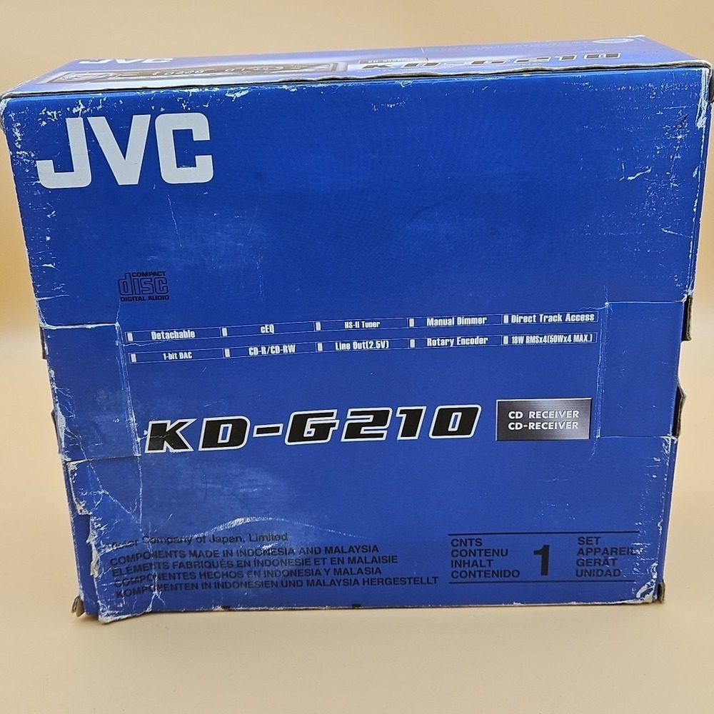 JVC KD-G210 CD Player Radio In Dash Receiver Automotive Vehicle Audio Brand New - Picture 4 of 9